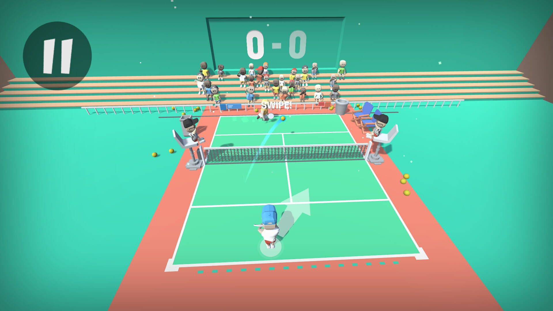 Swipe Tennis - Screenshot