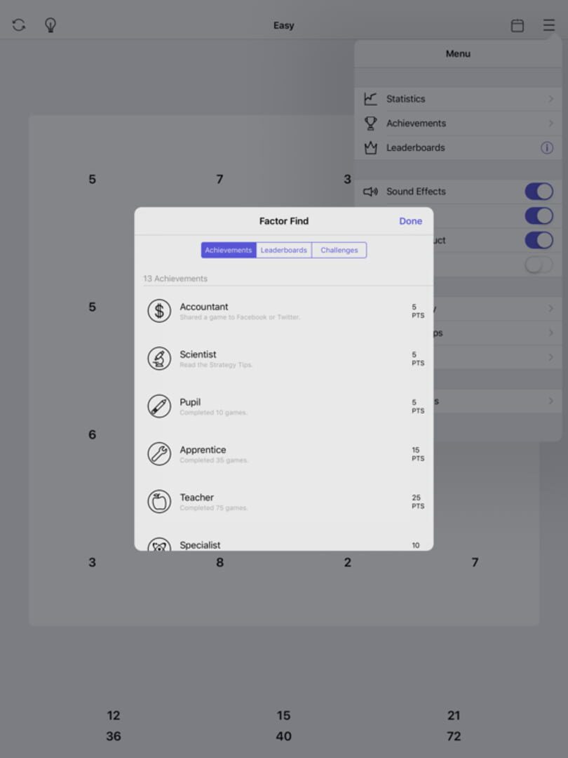 Factor Find - Screenshot