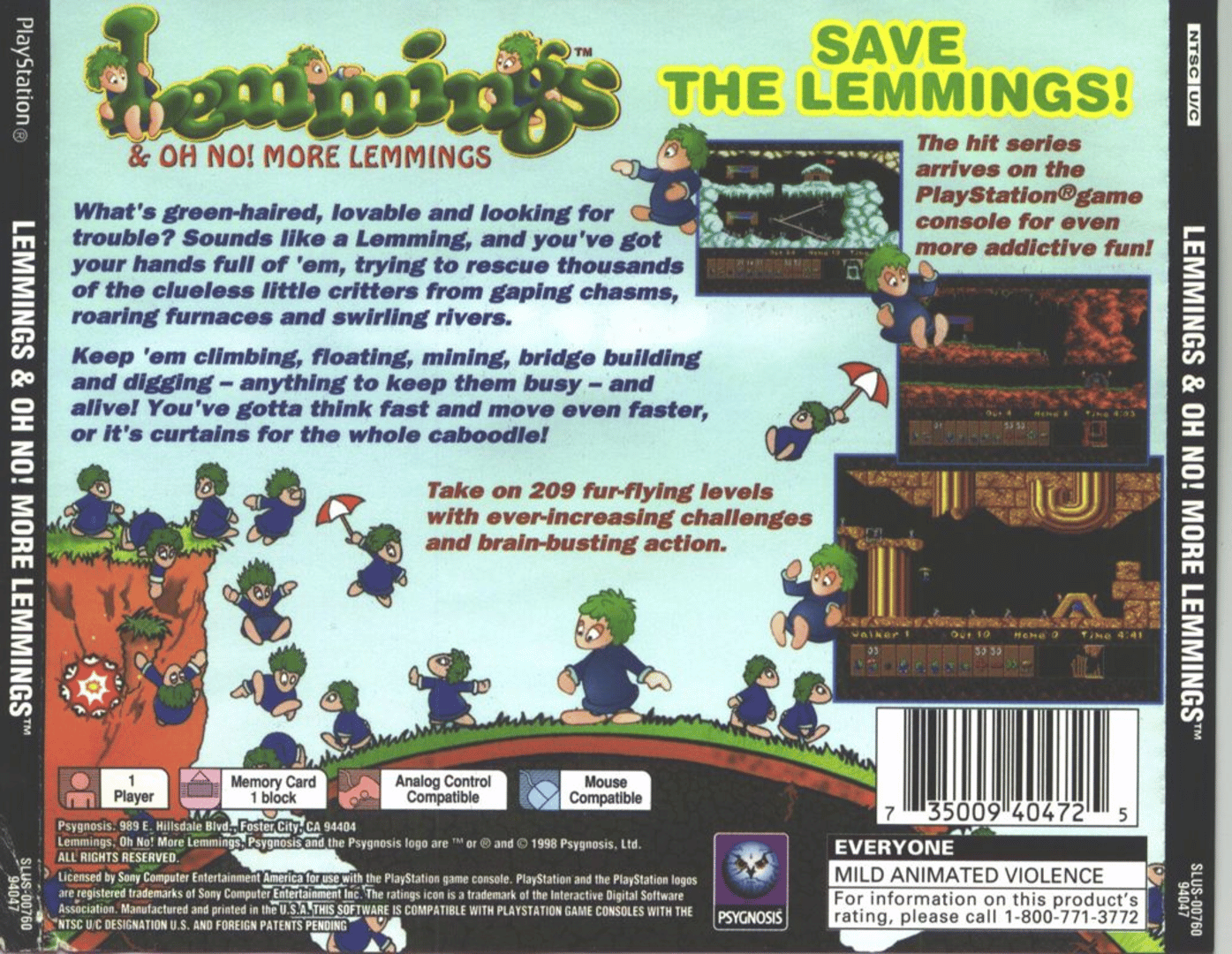 Lemmings & Oh No! More Lemmings screenshot