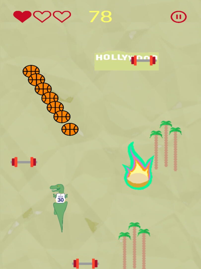Push-Up T-Rex - Screenshot