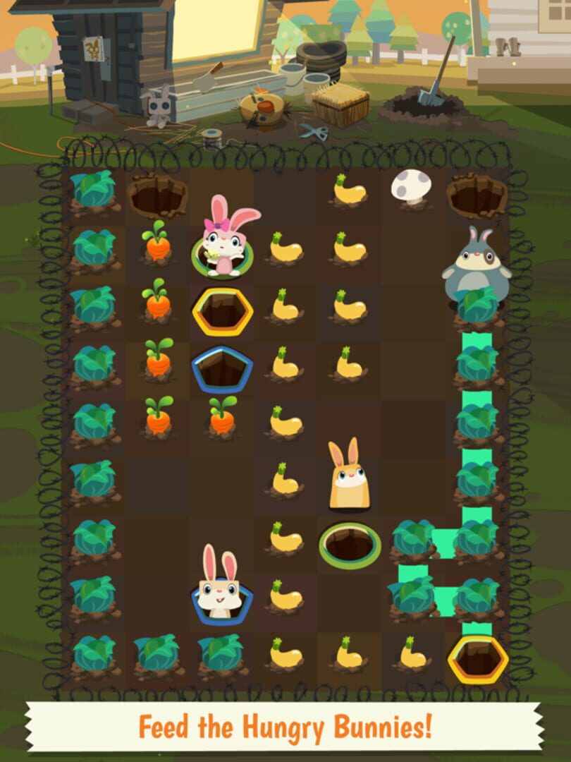 Patchmania Kids: A Puzzle About Bunny Revenge! - Screenshot