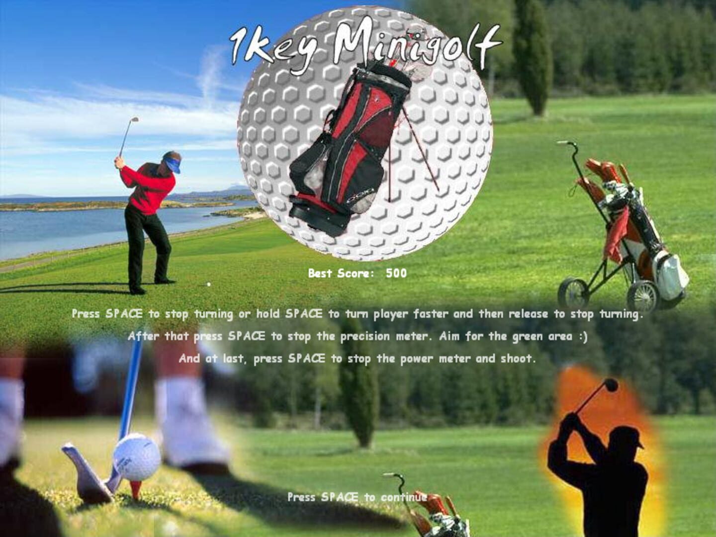 1Key Minigolf - Screenshot