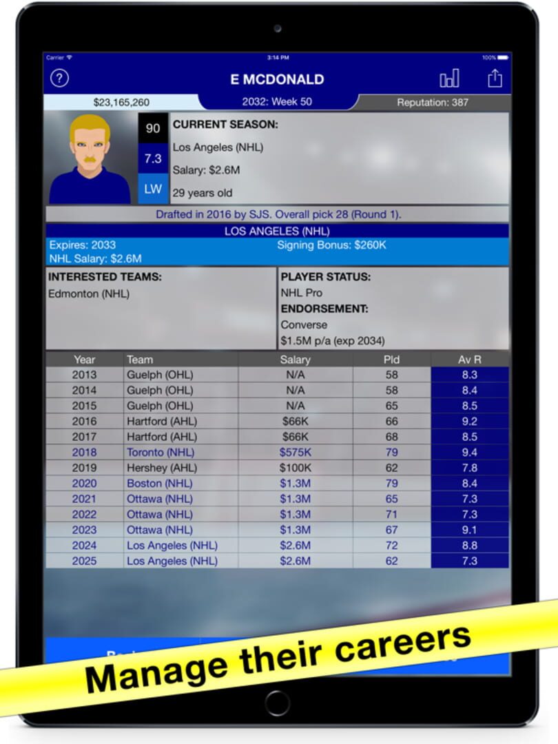 Hockey Agent - Screenshot