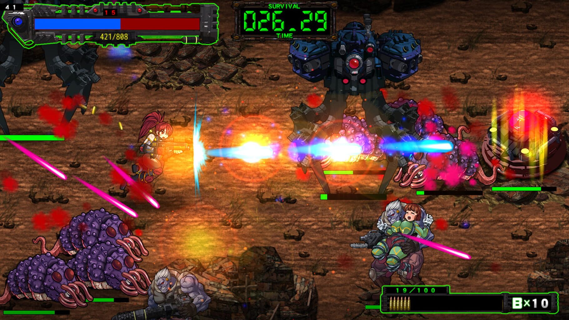Captura de pantalla - Pixel Game Maker Series: Tentacled Terrors Tyrannize Terra!