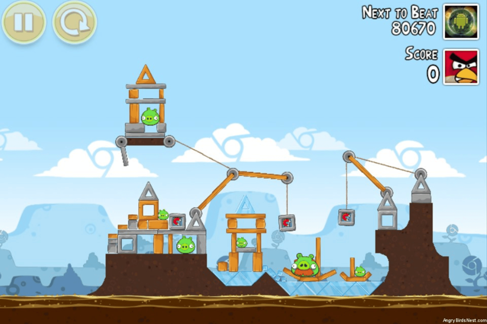 Angry Birds Google+ screenshot