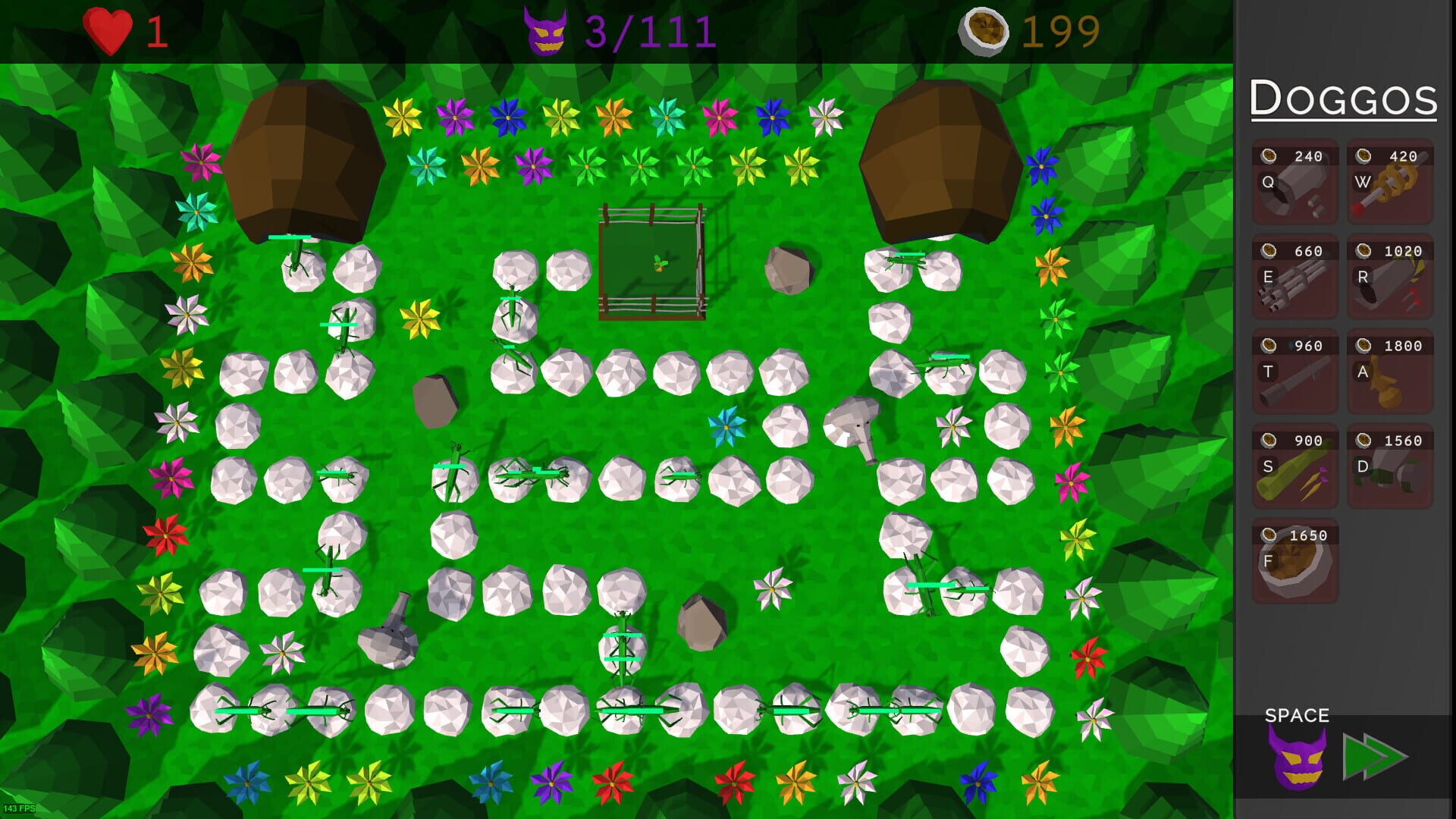 Doggo Garden Defense - Screenshot