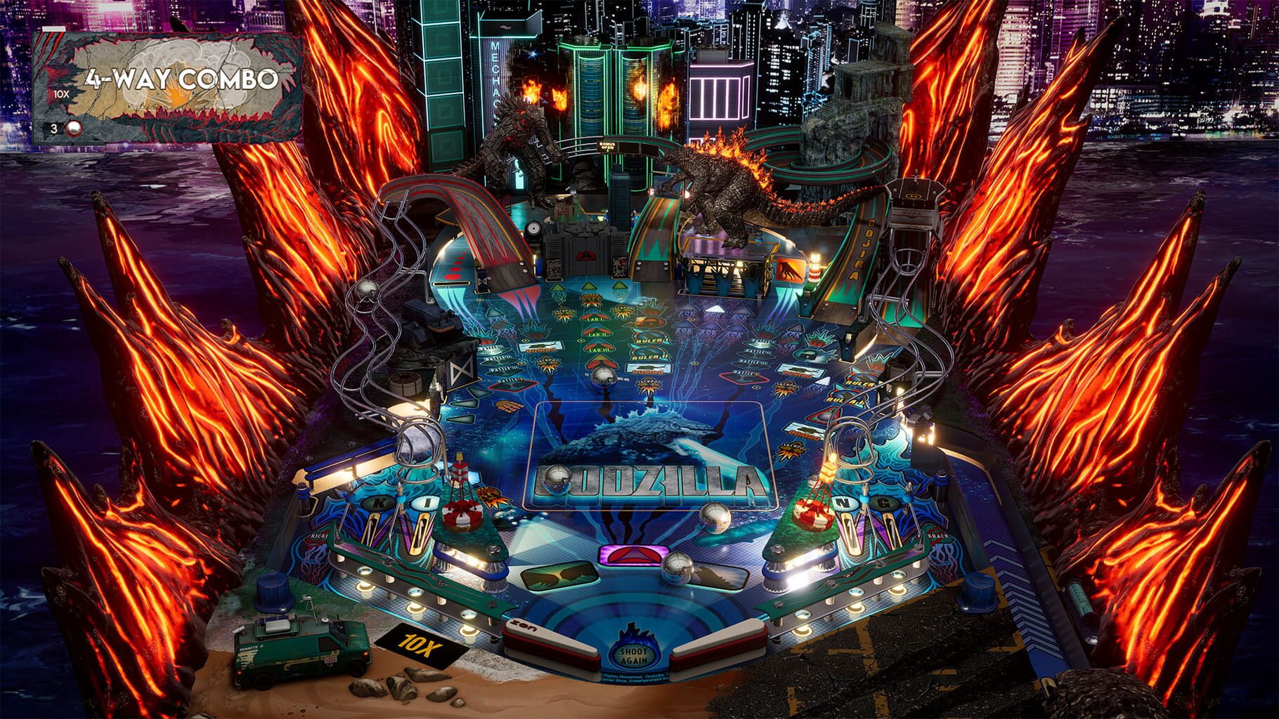 Captura de pantalla - Pinball FX: Godzilla vs. Kong Pinball Pack