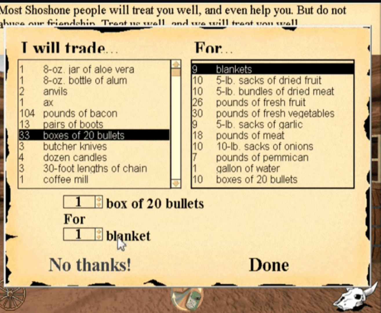 The Oregon Trail: 3rd Edition screenshot