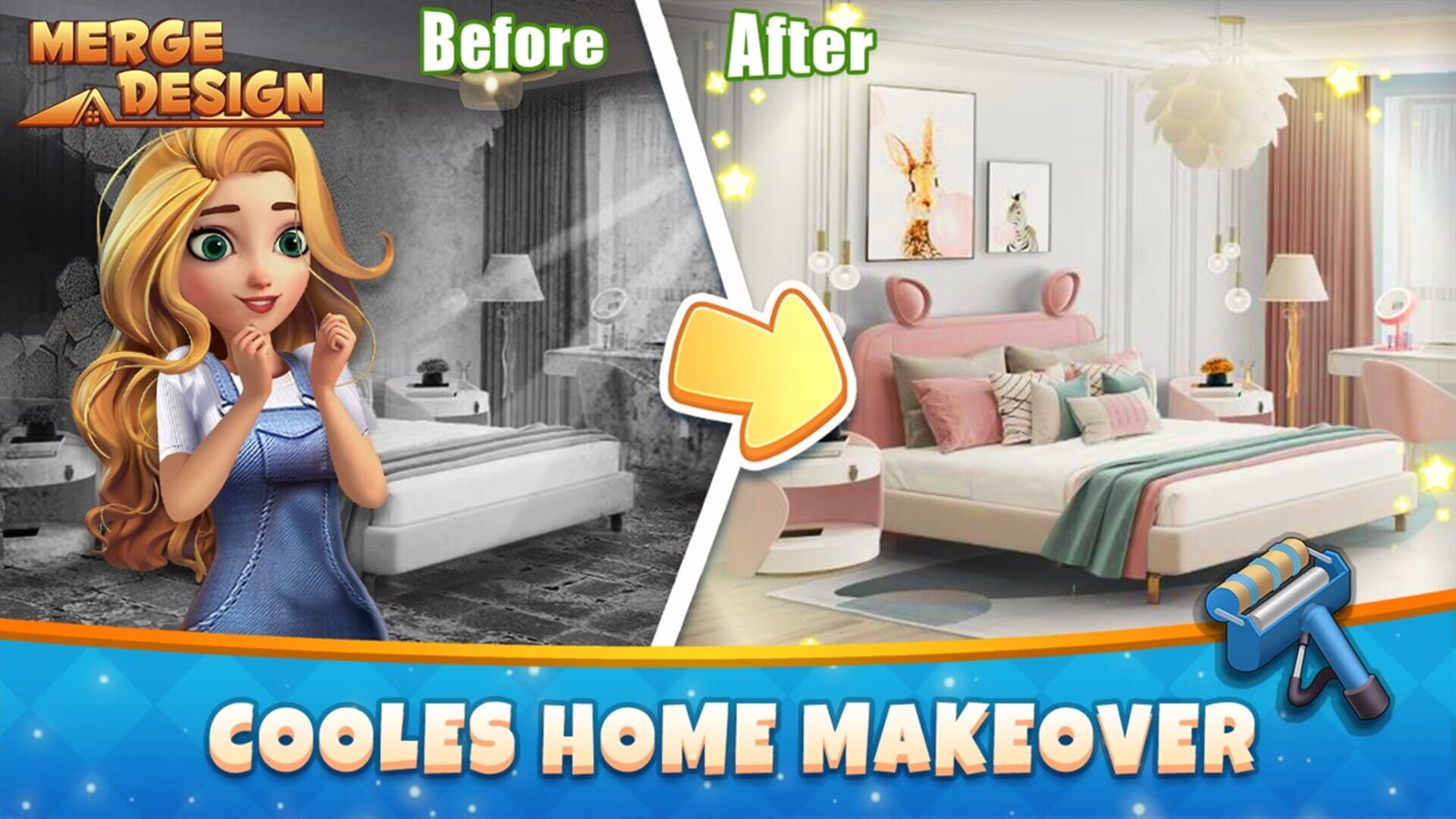 Merge Design: Mansion Makeover - Screenshot