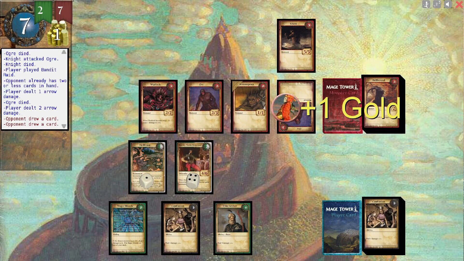 Mage Tower, A Tower Defense Card Game - Screenshot