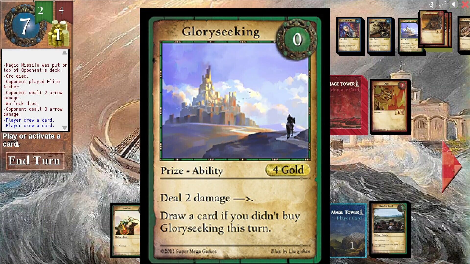 Mage Tower, A Tower Defense Card Game - Screenshot