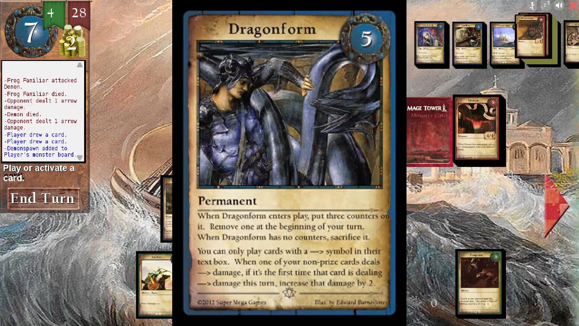 Mage Tower, A Tower Defense Card Game - Screenshot