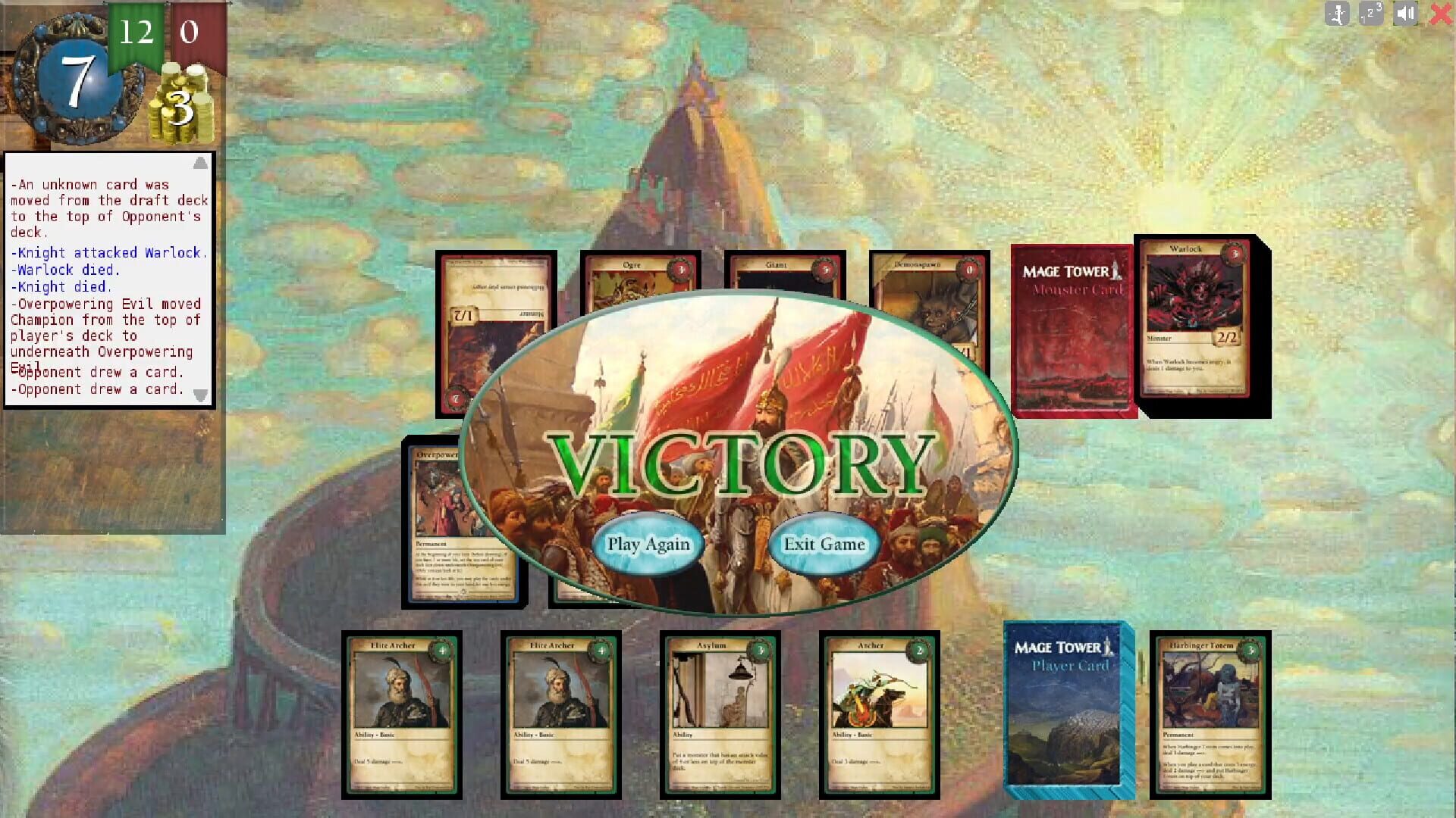 Mage Tower, A Tower Defense Card Game - Screenshot