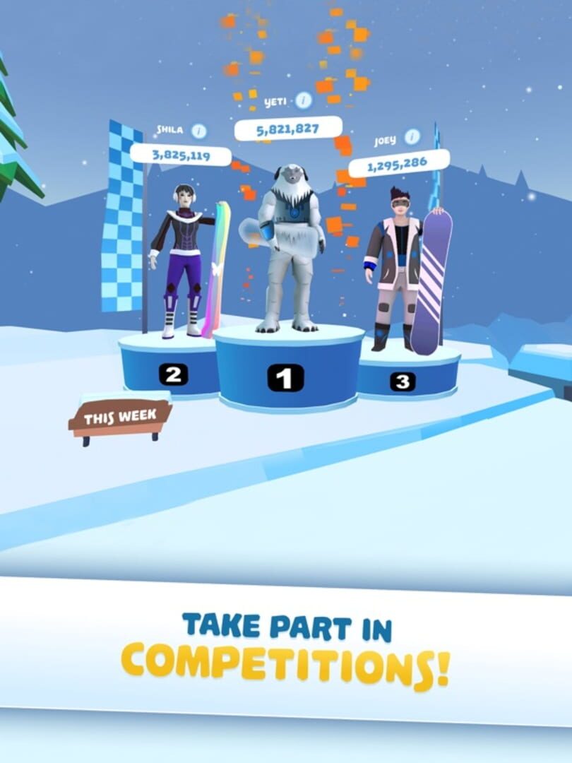SnowRacer: Ramps - Screenshot