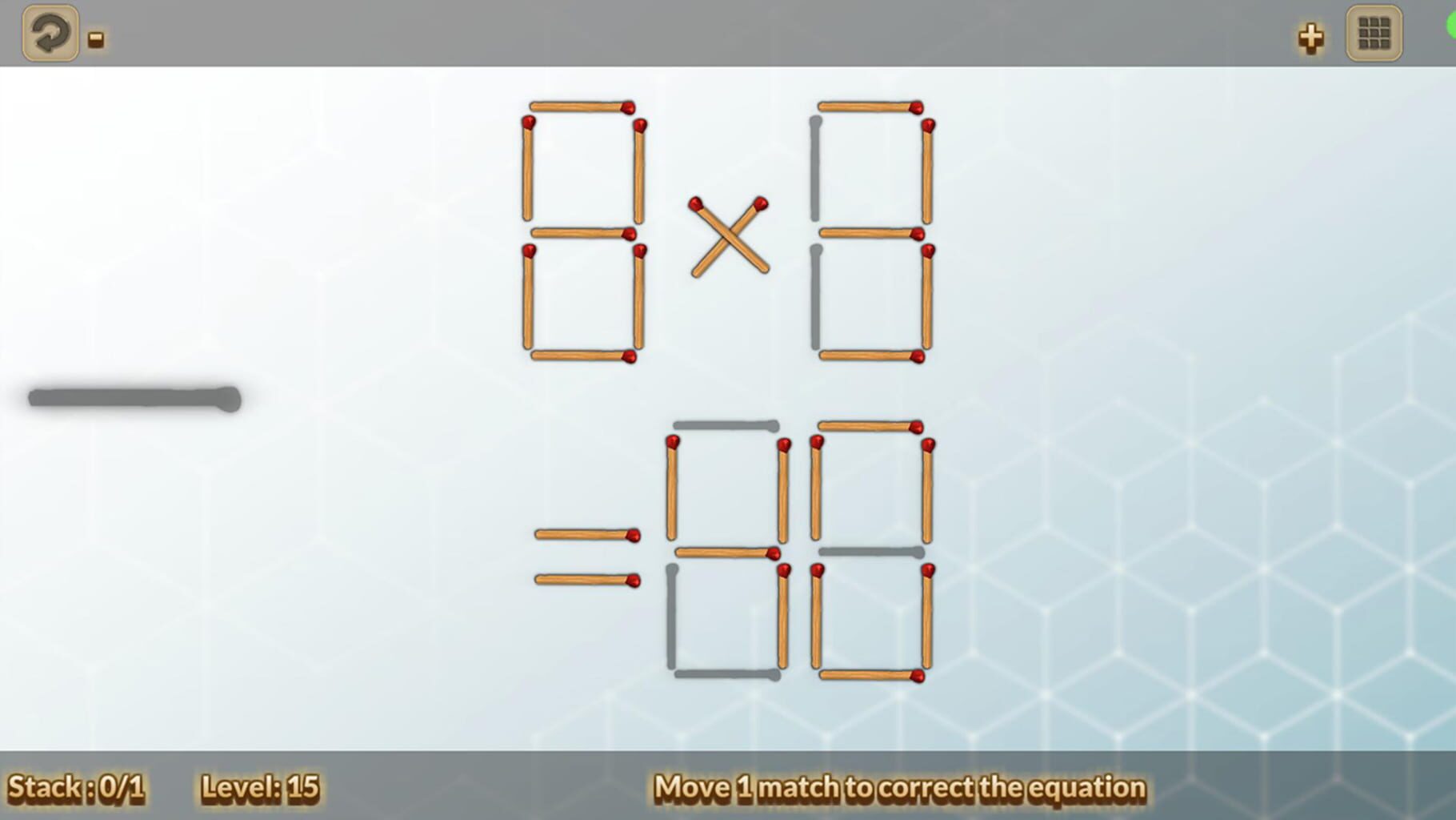 Captura de pantalla - Matches Puzzle: Classic Logic Arcade