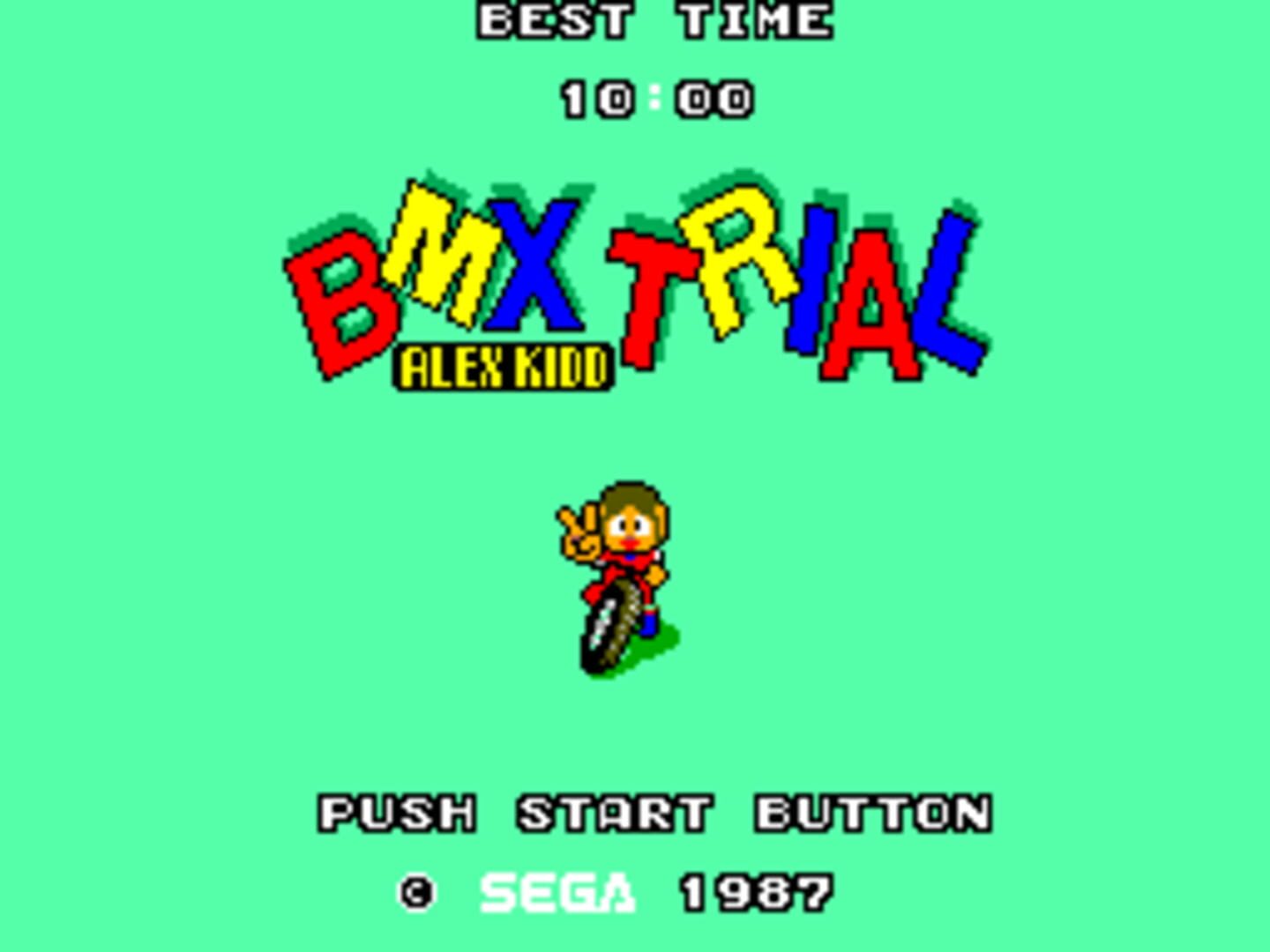 Captura de pantalla - Alex Kidd: BMX Trial