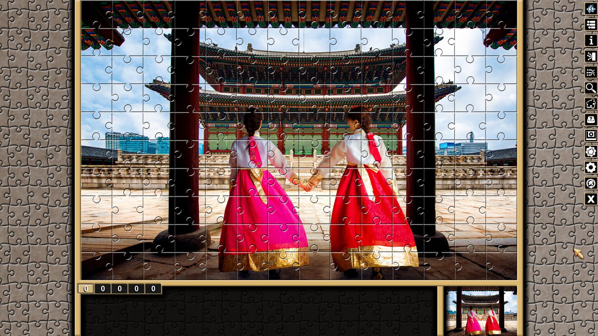 Pixel Puzzles Traditional Jigsaws Pack: Korea - Screenshot