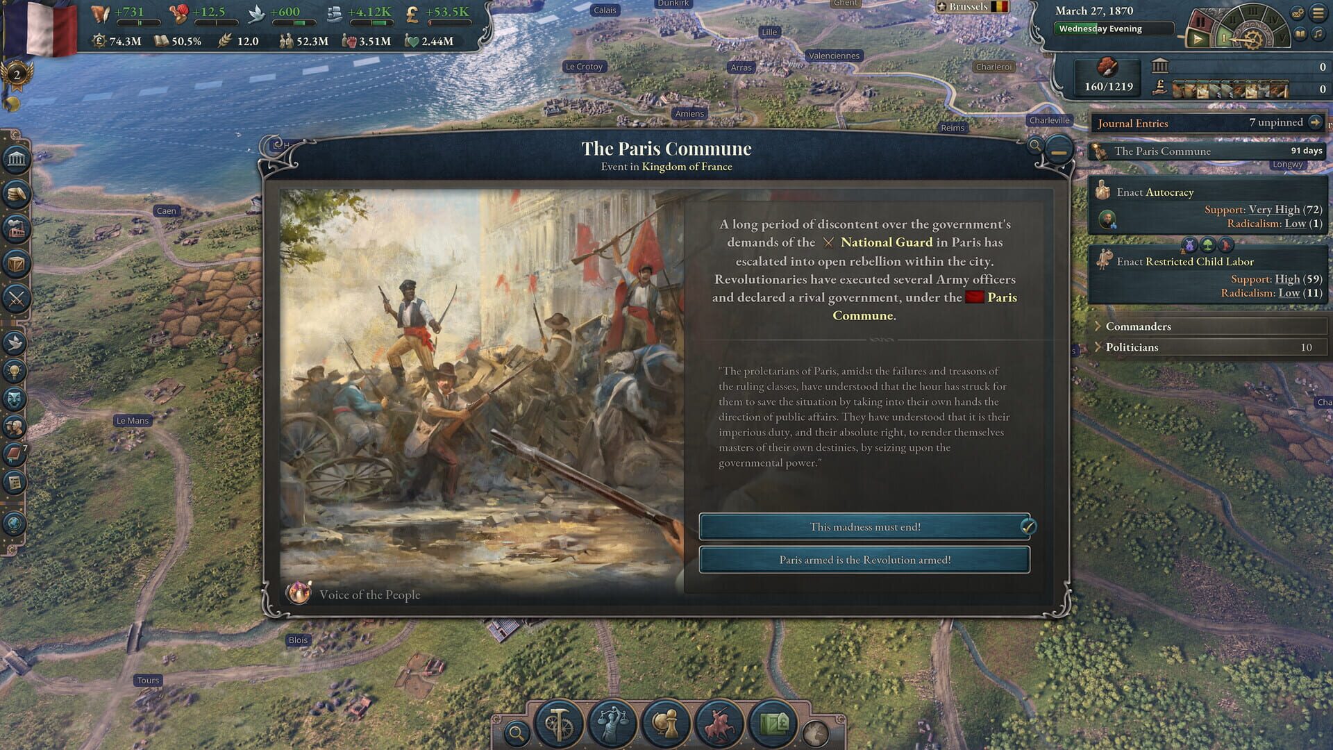 Victoria 3: Voice of the People - Screenshot