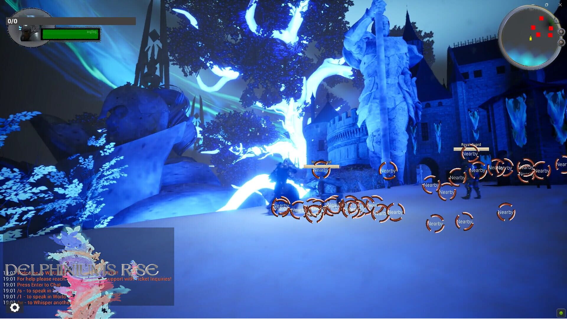 Delphiniums Rise - Screenshot