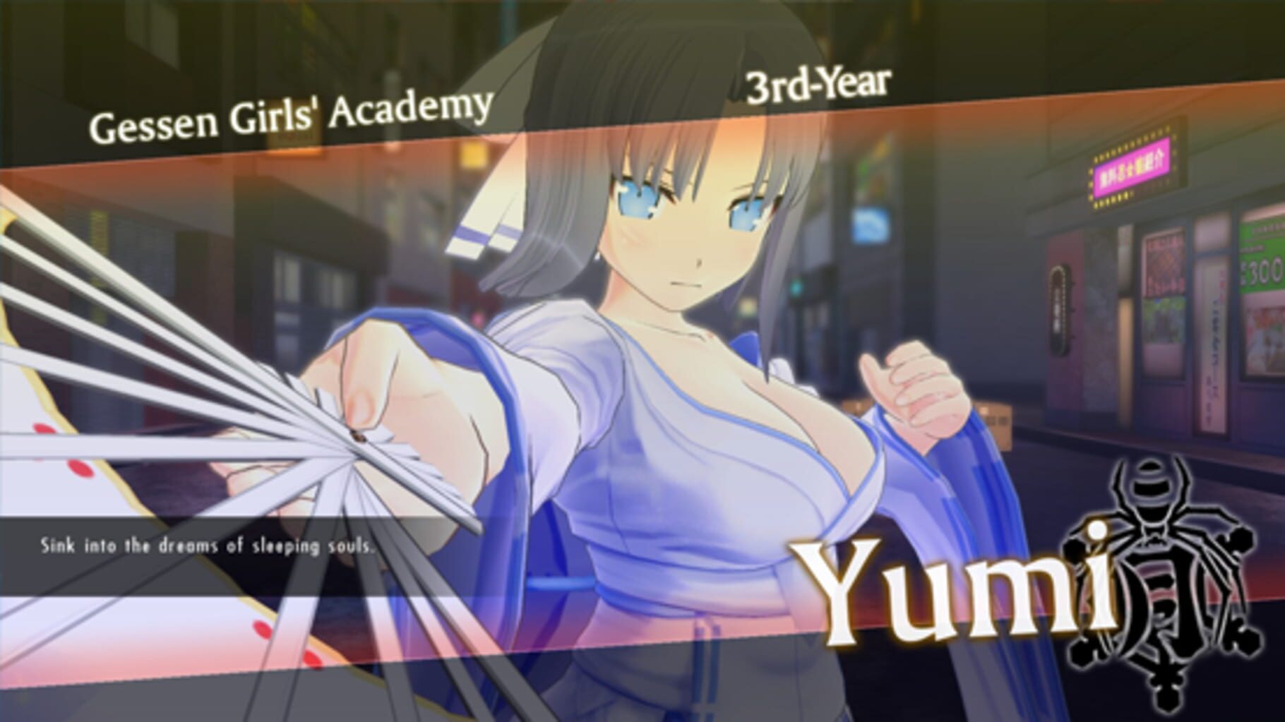 Captura de pantalla - Senran Kagura Burst Re:Newal - Yumi Character and Campaign