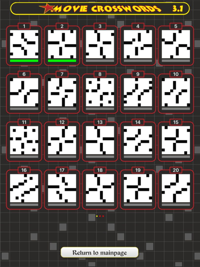 Movie Crosswords - Screenshot