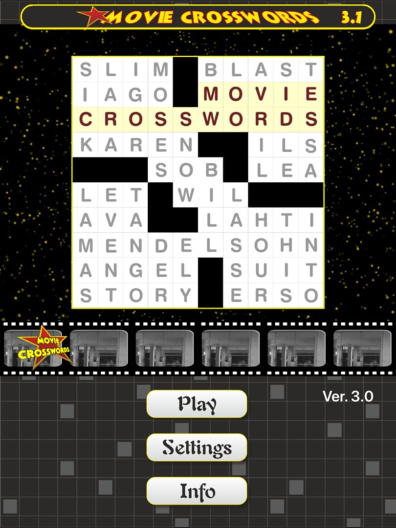 Movie Crosswords - Screenshot