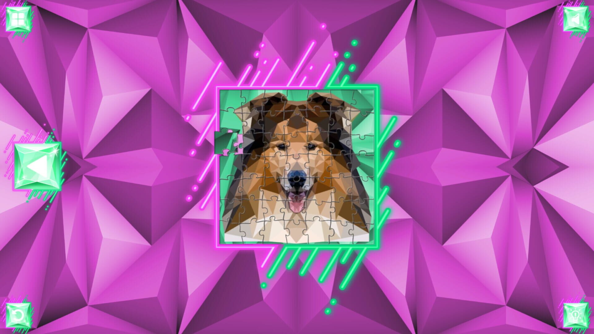 Poly Jigsaw: Dogs