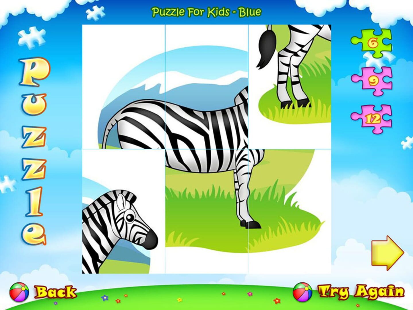 Captura de pantalla - 123 Kids Fun Puzzle Blue