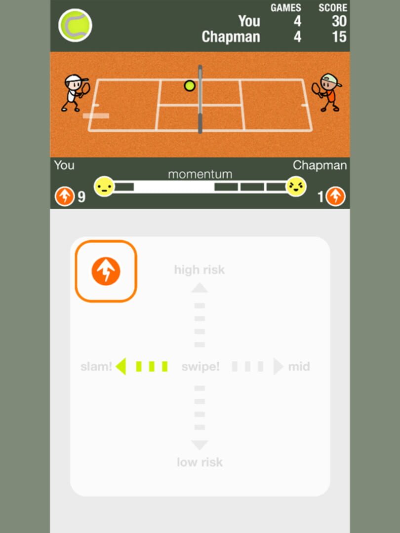 Touch Point Tennis - Screenshot