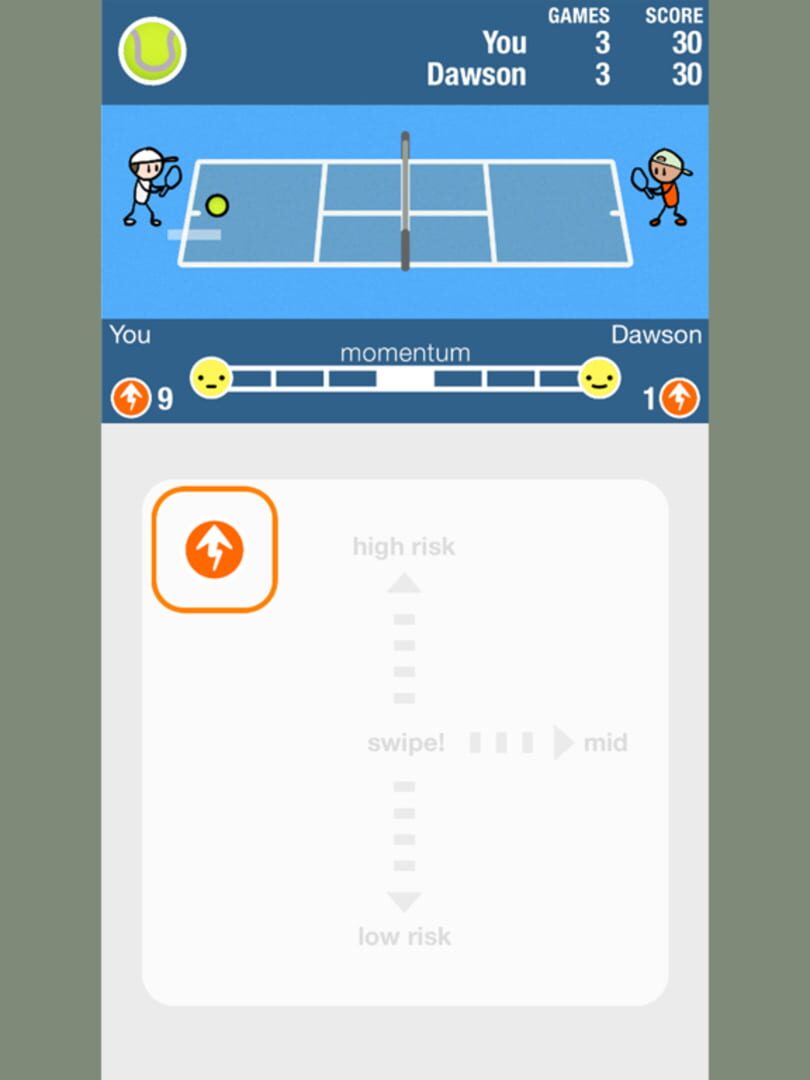 Touch Point Tennis - Screenshot