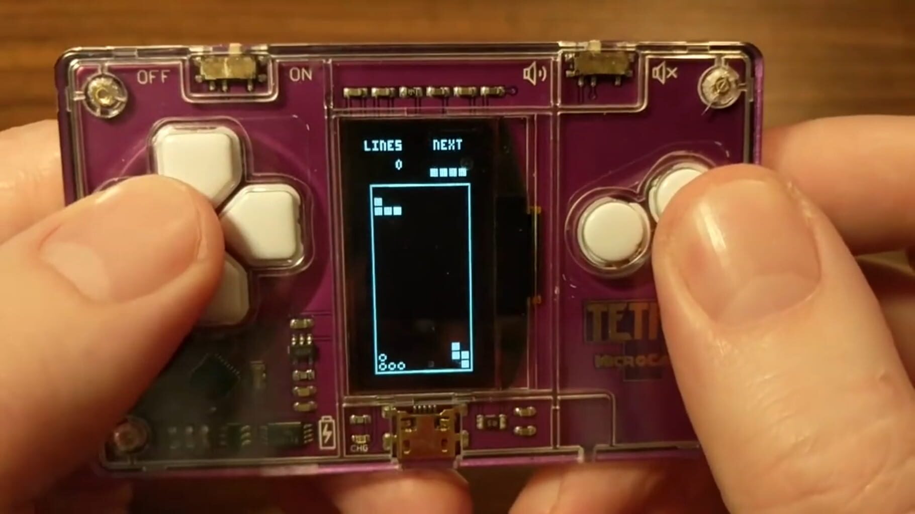 Captura de pantalla - Tetris MicroCard