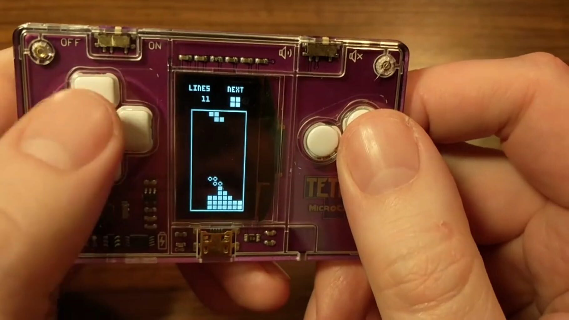 Captura de pantalla - Tetris MicroCard