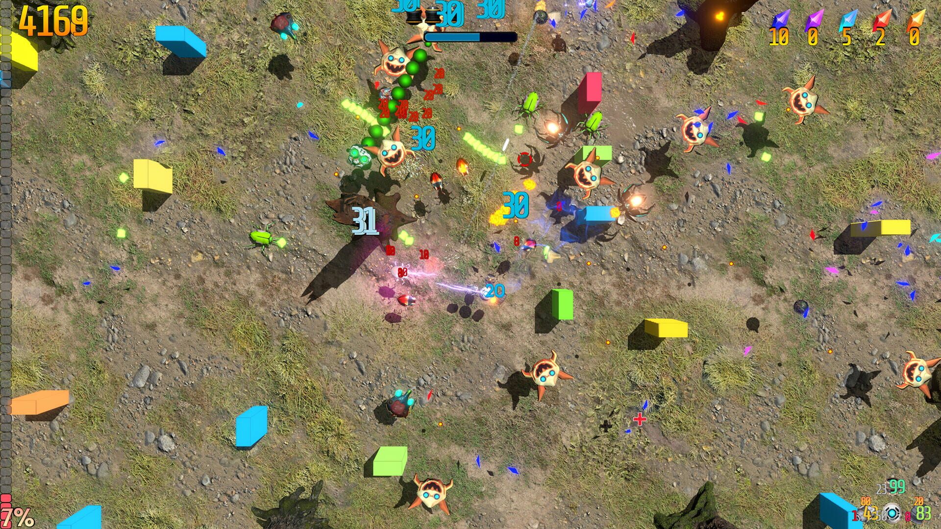 Retro Rocket Raiders - Screenshot