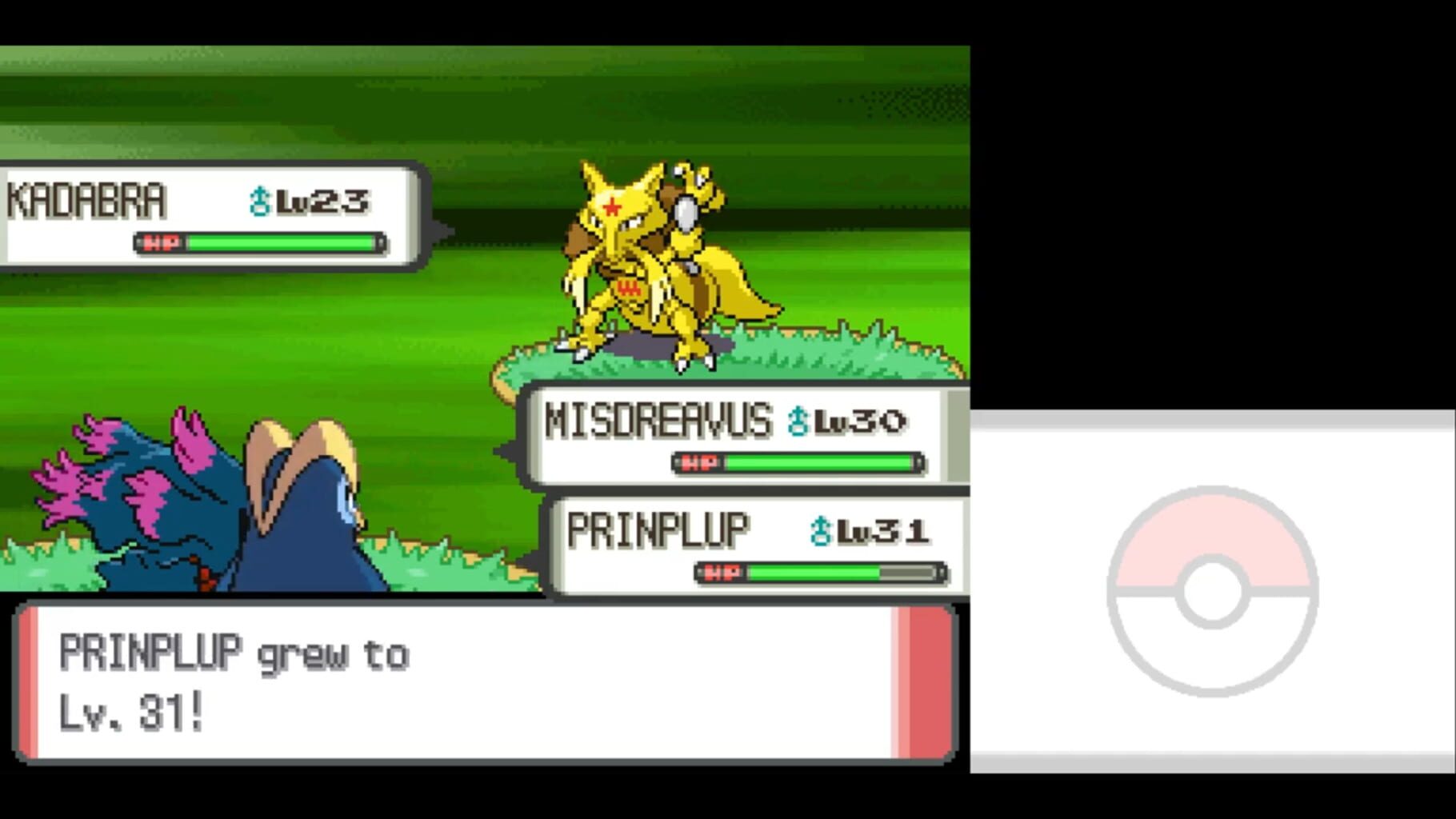 Captura de pantalla - Pokémon Pearl Version