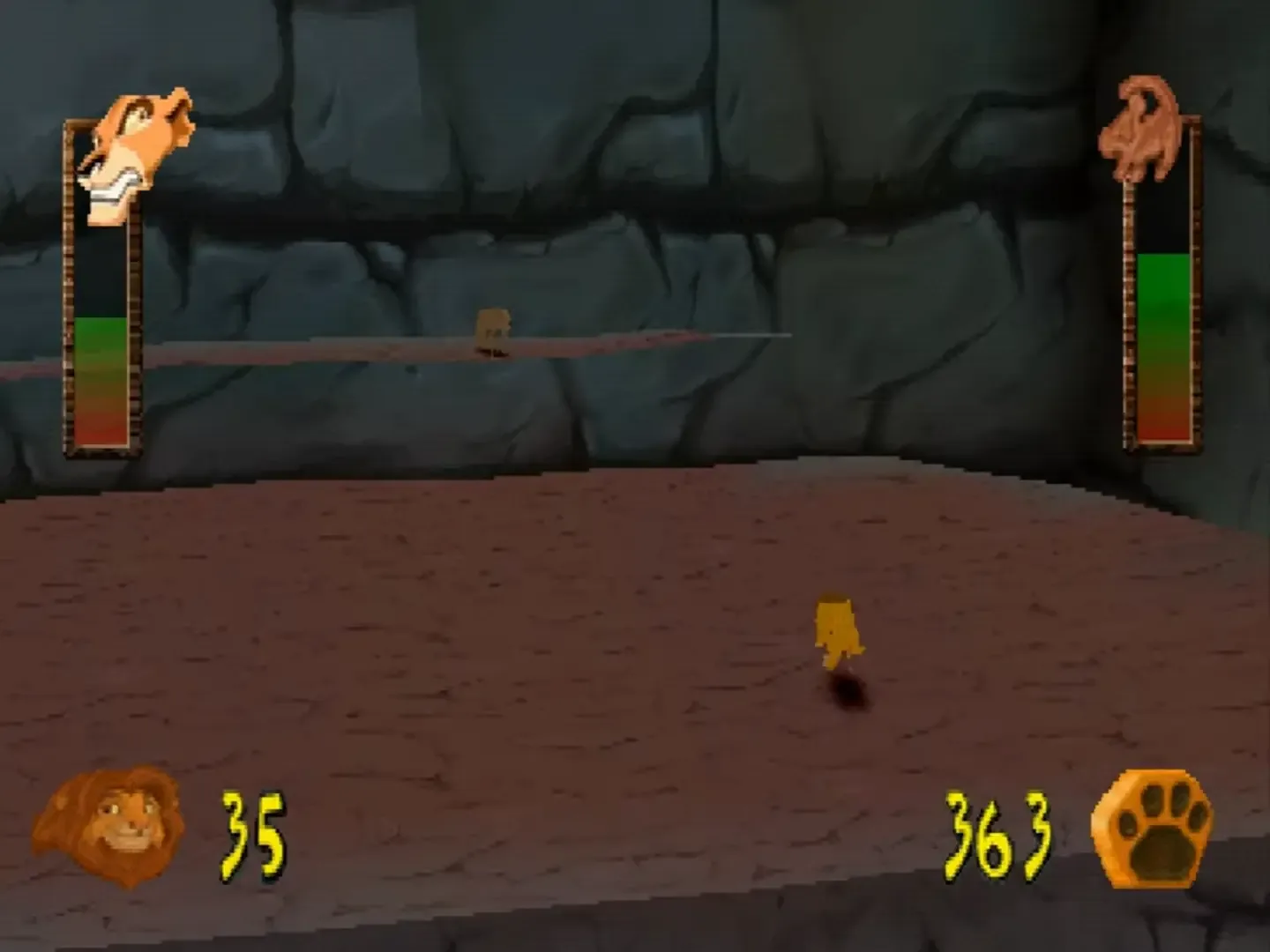 Captura de pantalla - Disney's The Lion King: Simba's Mighty Adventure