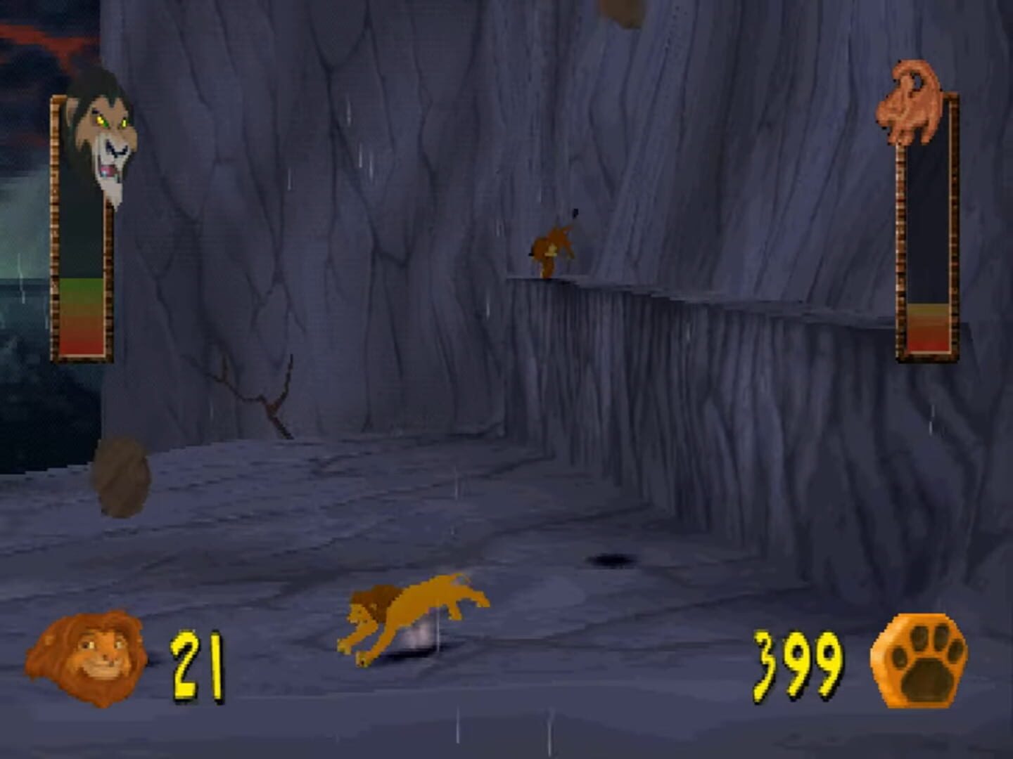 Captura de pantalla - Disney's The Lion King: Simba's Mighty Adventure