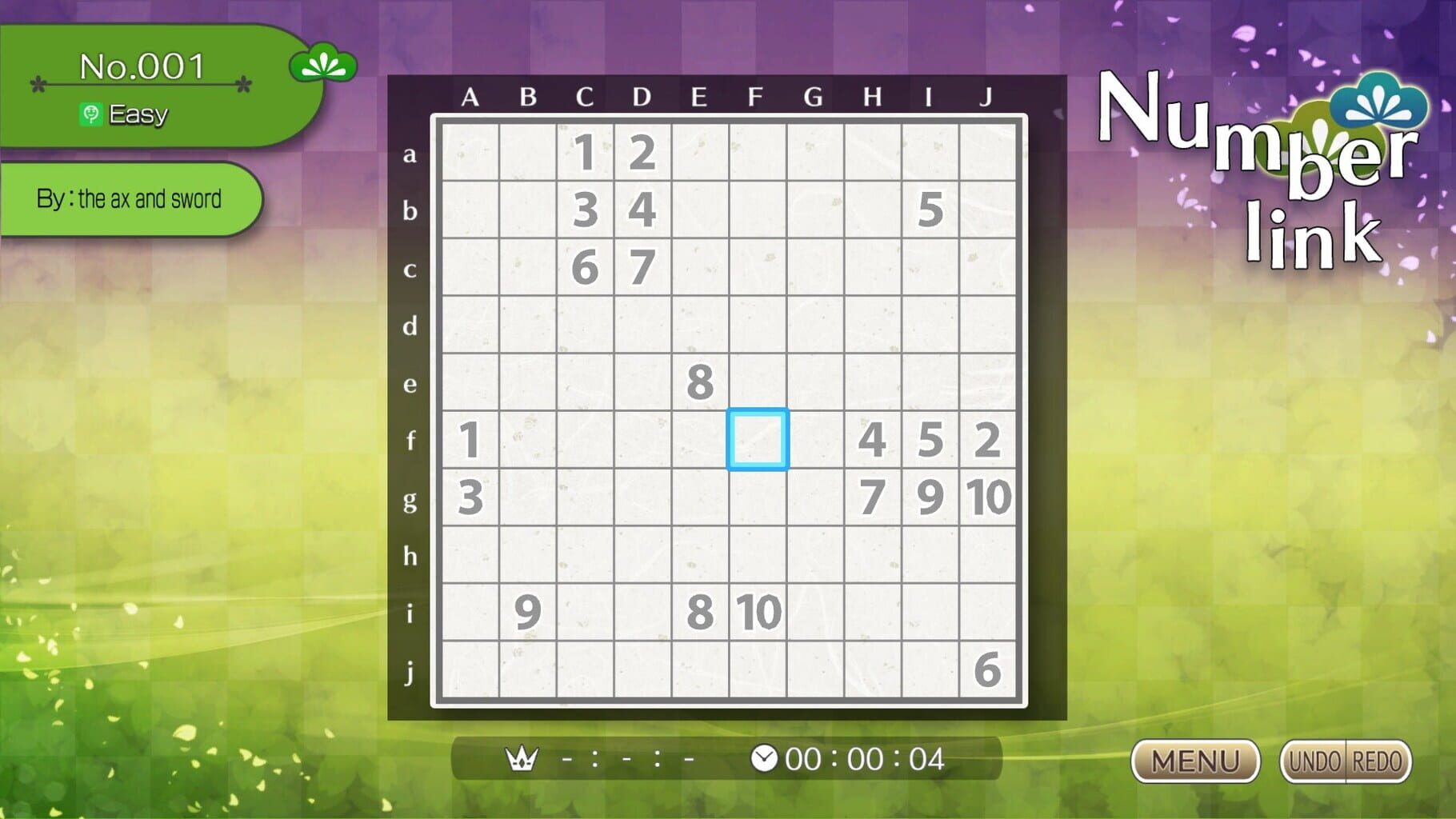 Captura de pantalla - Puzzle by Nikoli W Numberlink