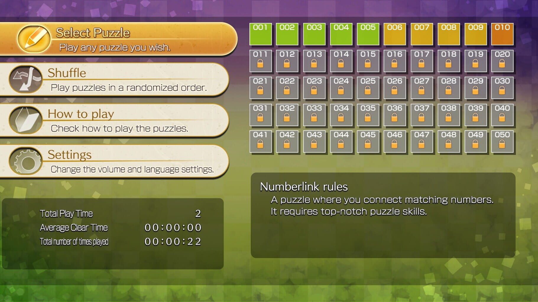 Captura de pantalla - Puzzle by Nikoli W Numberlink