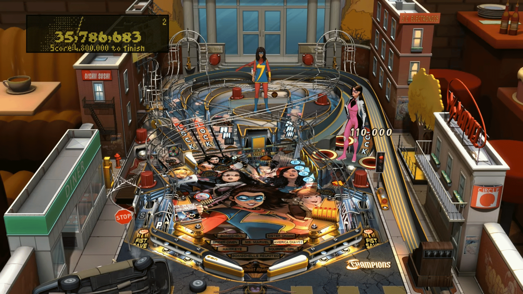 Pinball FX2: Marvel's Women of Power screenshot