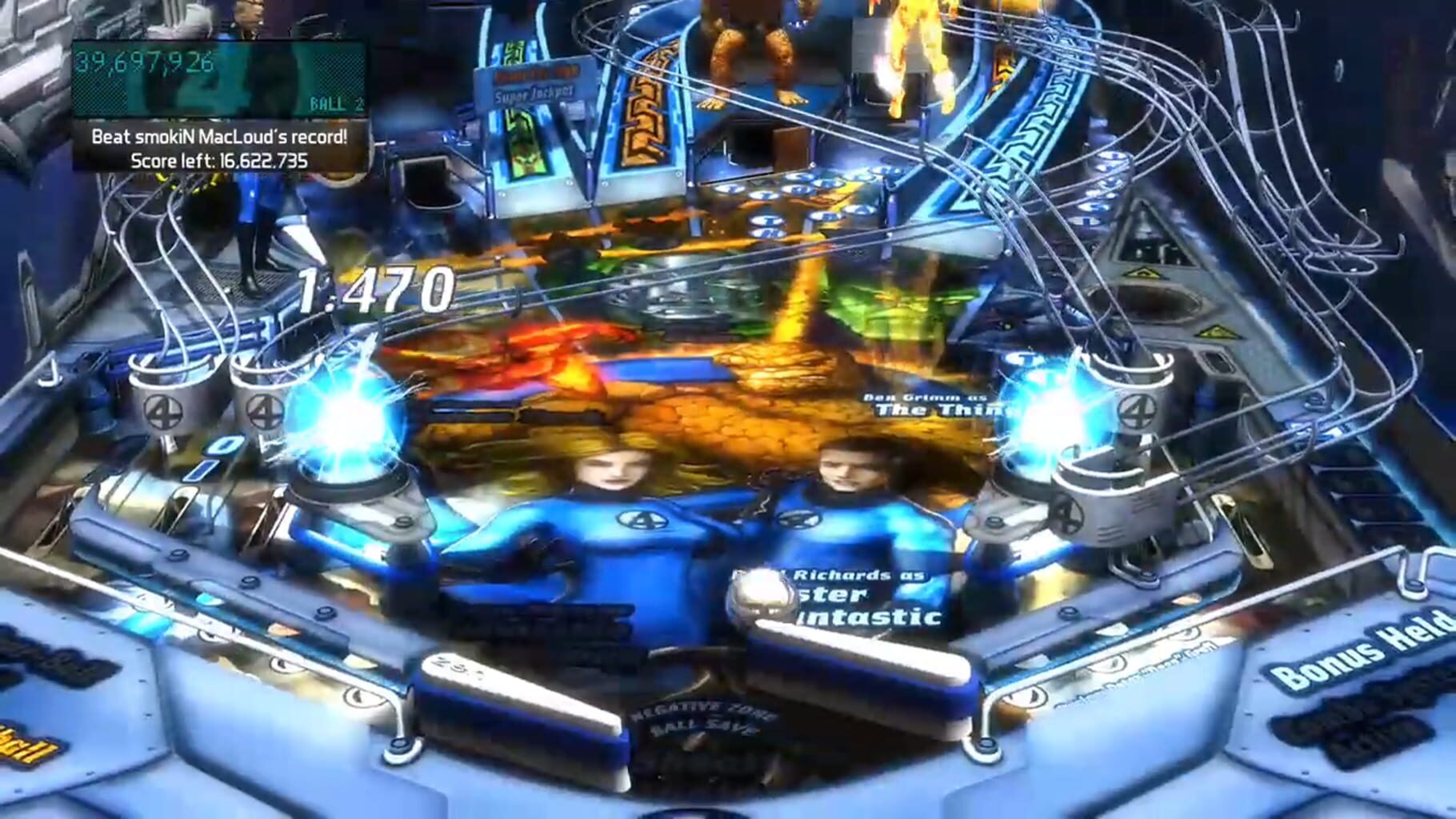 Captura de pantalla - Pinball FX2: Fantastic Four Table