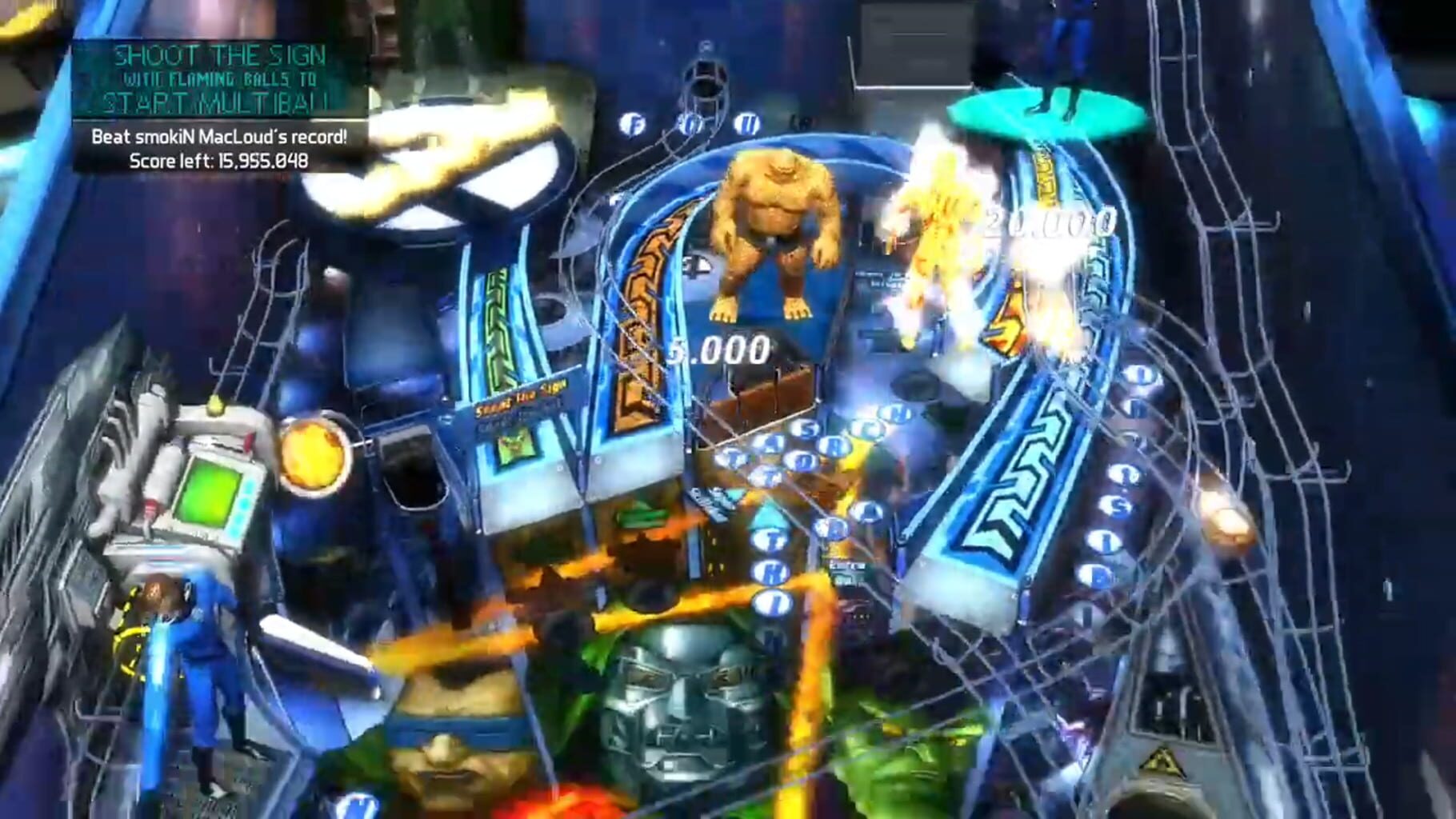 Captura de pantalla - Pinball FX2: Fantastic Four Table