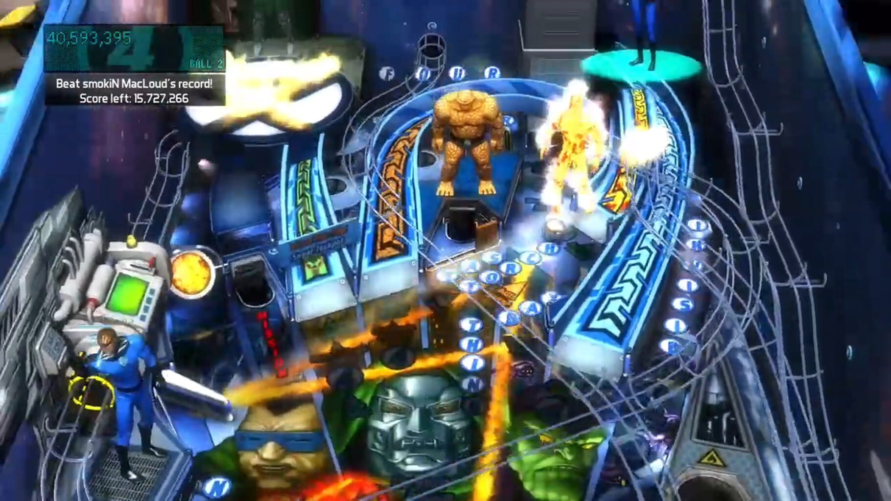 Captura de pantalla - Pinball FX2: Fantastic Four Table