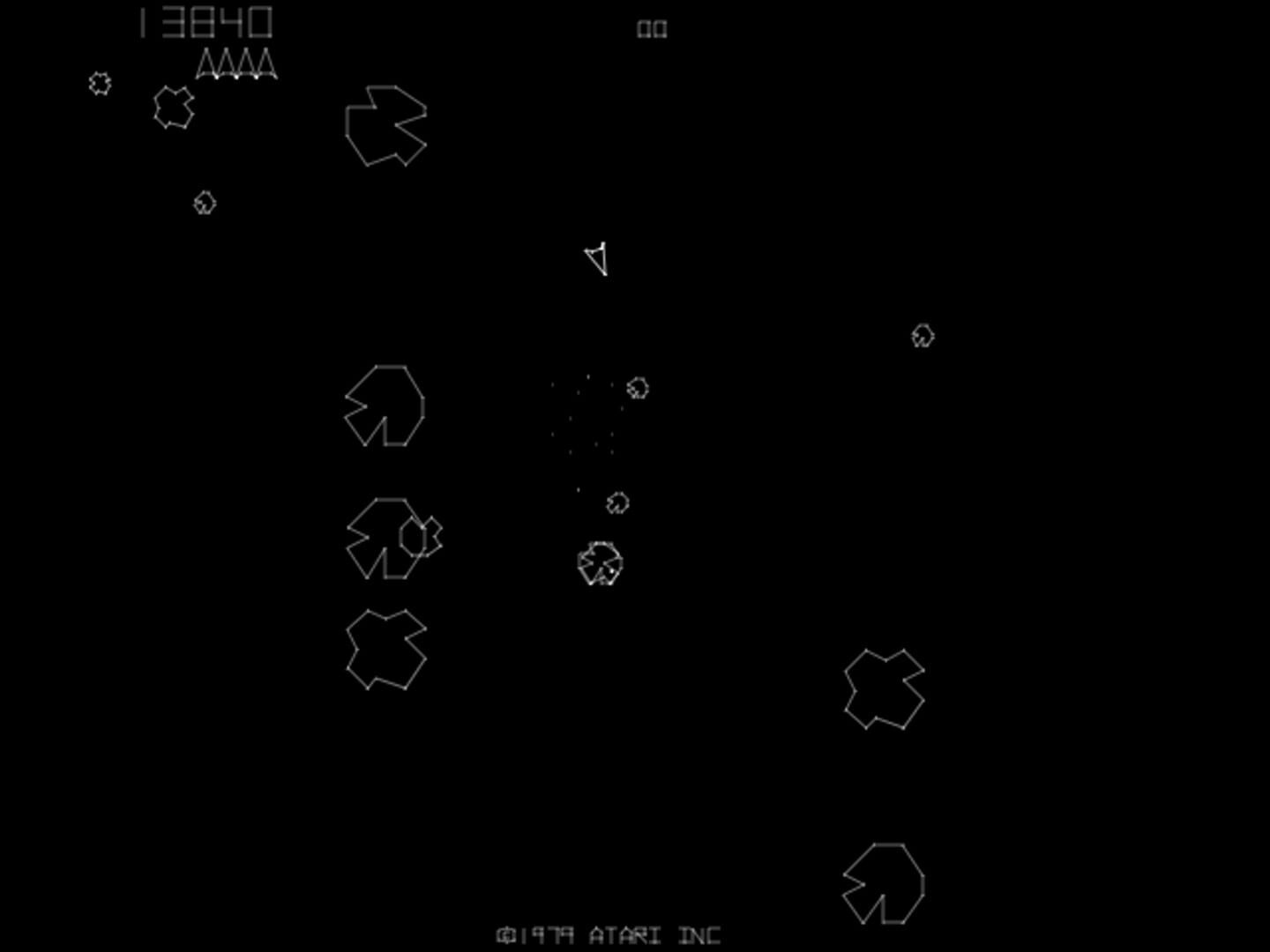 Captura de pantalla - Asteroids