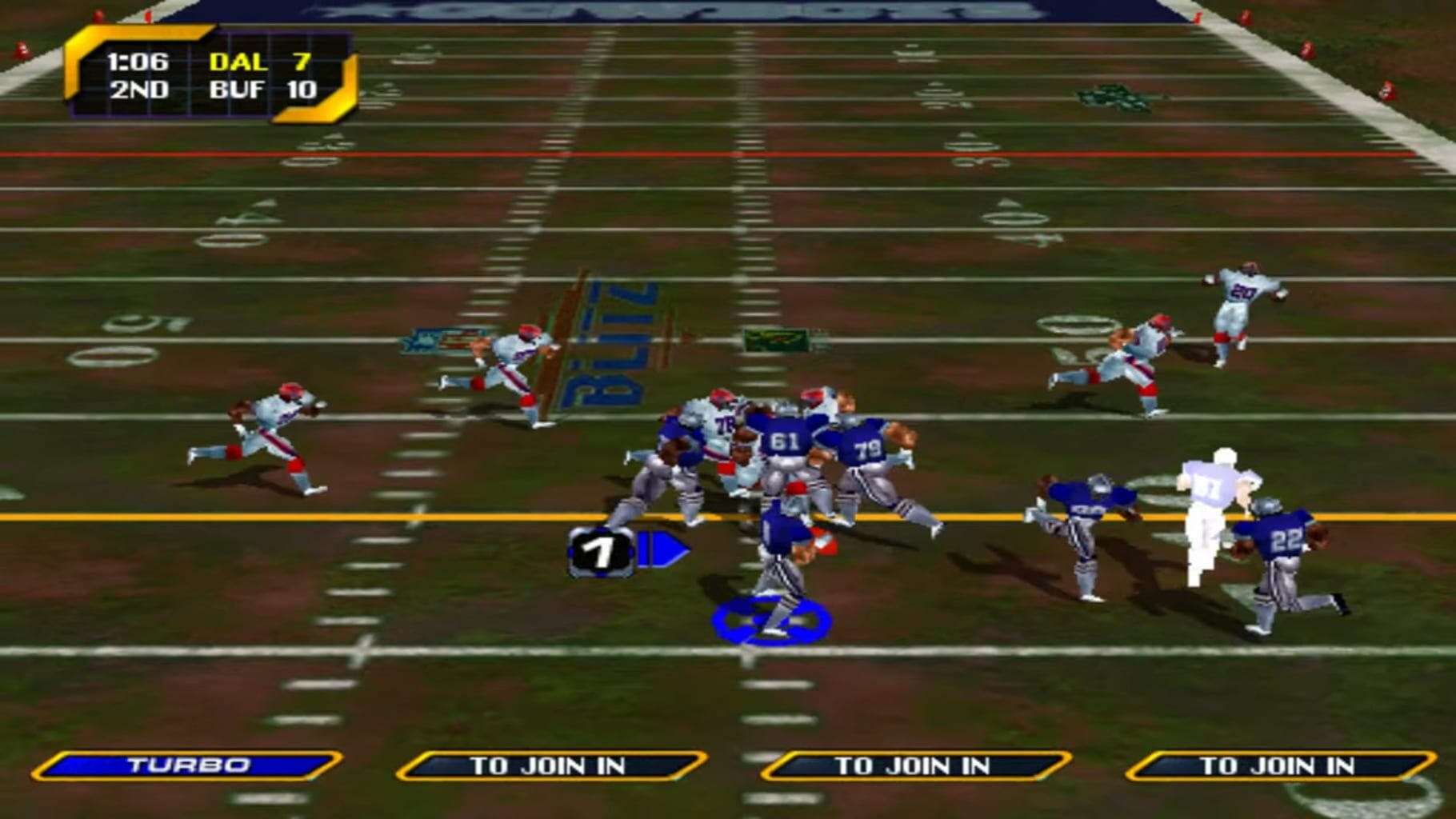 Captura de pantalla - NFL Blitz 2000: Gold Edition