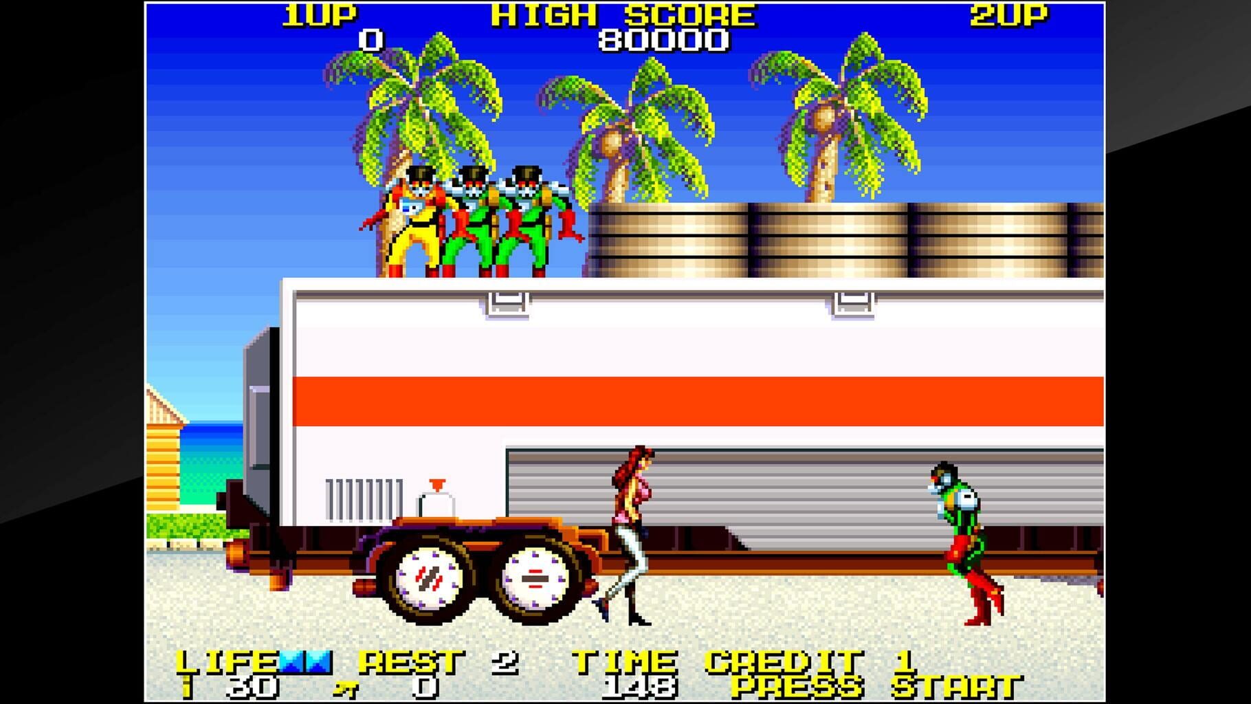 Captura de pantalla - Arcade Archives: Rolling Thunder 2