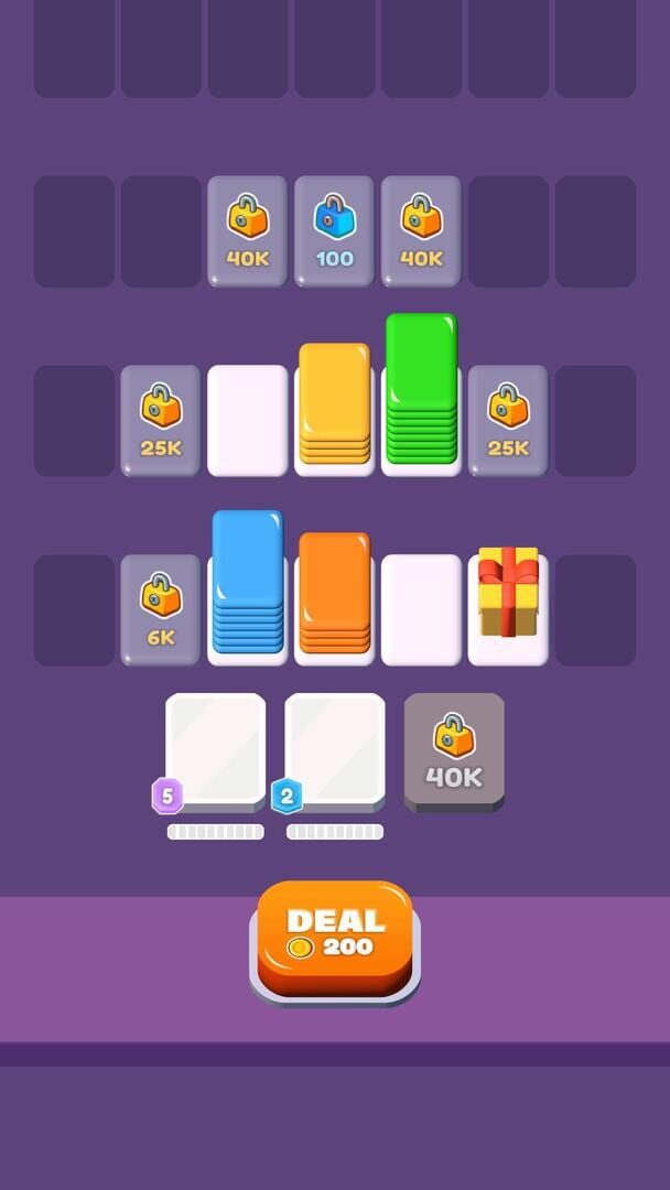 Card Shuffle Sort - Screenshot