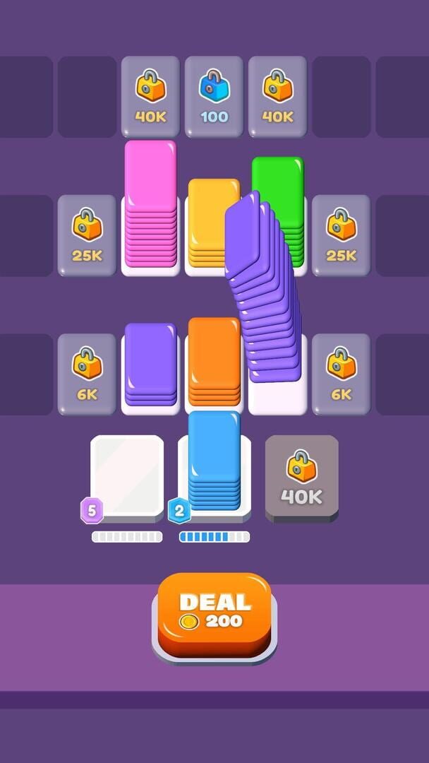 Card Shuffle Sort - Screenshot