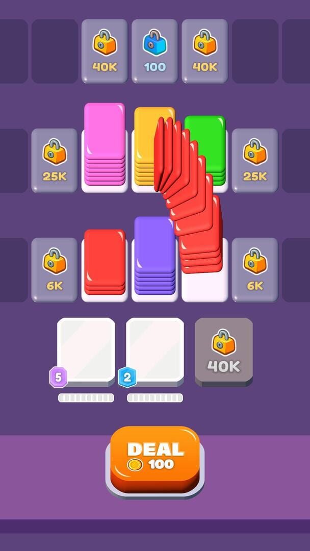 Card Shuffle Sort - Screenshot