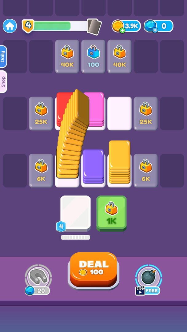 Card Shuffle Sort - Screenshot
