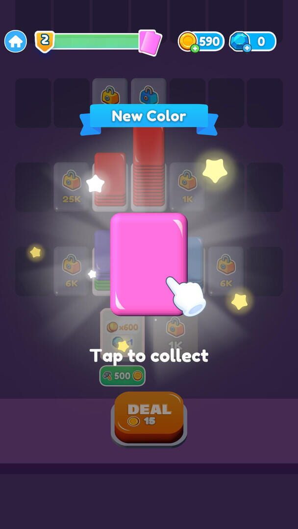 Card Shuffle Sort - Screenshot